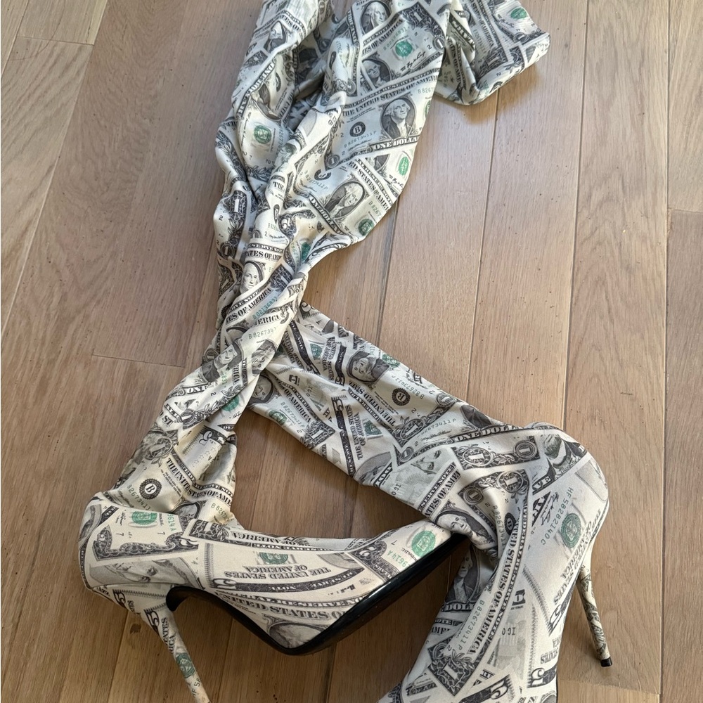 Balenciaga OTK Dollar Knife boots. 40.5